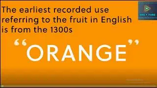 Orange or orange?