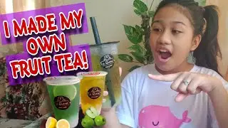 HOW TO MAKE FRUIT TEA GREEN APPLE DRINKS 