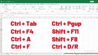 TOP 8 keyboard shortcuts YOU NEED to know in Excel.