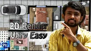 How To Make Realistic 2D Floor Plan || 2D plan Rendering