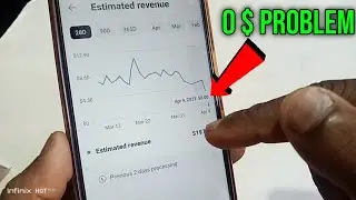 😭YouTube Estimated Revenue Graph Down | Yt Studio Dollar Problem | Yt Studio 0 dollar glitch today