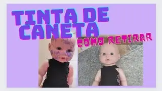 🖍️Tinta de caneta em bonecas🧸, dica de como eu tirei🎨🖌️🧽