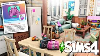 Young Parents With Twins Apartment (Parenting Predicaments Scenario!) || The Sims 4 Speed Build