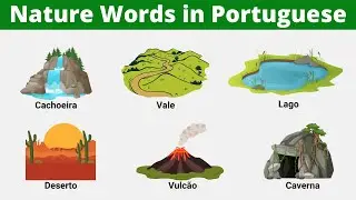 Nature vocabulary words in Portuguese with Pictures