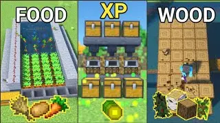 Minecraft | 3+ Simple Starter Farms!!
