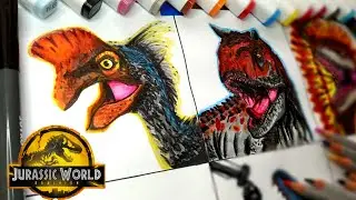 Drawing JURASSIC WORLD DOMINION | Part 3 in Realistic style