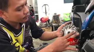 Mio M3 di Stater CVT Kasar begini ni Sob