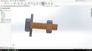 THREAD ASSEMBLY IN SOLIDWORK - Nut, bolt and washer assembly within SolidWorks!