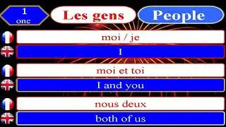 Learn words and pronunciation from french to english