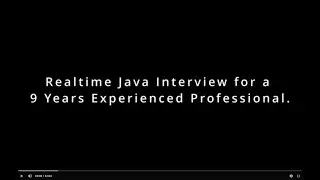 Java Interview| 10+ years experience| Realtime Java Microservices Interview.#Cognizant,#tcs,#infosys
