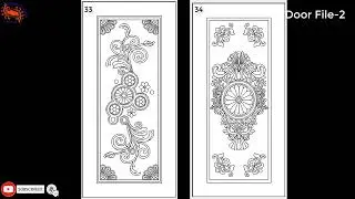 wood carving machine free design  in Artcam l Door part-2 l Shojibcottage