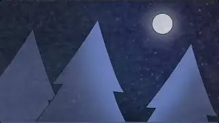 Snowy Christmas night: animation tests