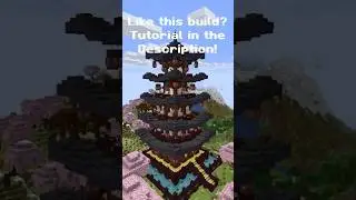 Minecraft Japanese Cherry Pagoda Tutorial Trailer #gearsaw #minecraft #minecraftbuildingtutorial
