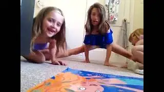 Gymnastics with my cousin