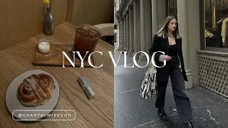 nyc vlog | spring shopping in soho, cozy coffee dates & pasta making