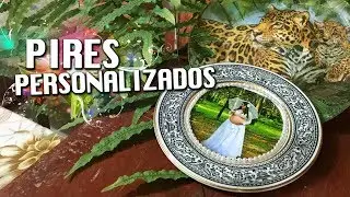 DECOUPAGE COM FOTOGRAFIA EM PIRES ❤ - CURSO DE ARTESANATO BELLA ART'S