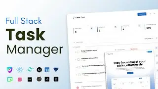 Build a Full Stack Task Manager App Using React, Typescript, Tailwind Css, and Next Js