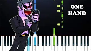 Dad Battle - Friday Night Funkin (One Hand Piano Tutorial)
