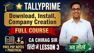 TallyPrime Full Course 2025 | Download, Install, Data Path, Company Creation & Purchase Entry