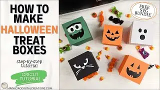 How to Make Halloween Treat Boxes | Free SVG + Step-by-Step Tutorial