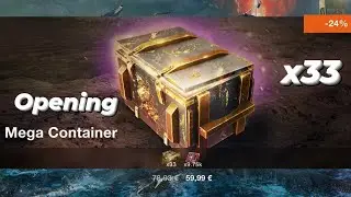 Opening 33 Mega Containers | WOTB | WOTBLITZ