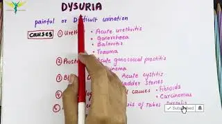 Dysuria - Medical Symptomatology, Causes.