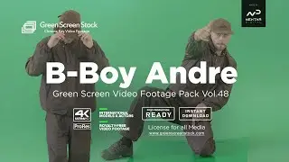 B-Boy Andre - Green Screen Video Footage #greenscreen #breakdance