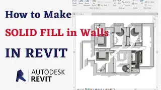 How to make wall solid fill in Autodesk Revit