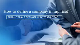 how to define a company in sap fico?