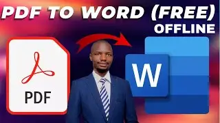 How to convert PDF to Word offline without software | JomeTechs