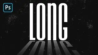 Create a Long Shadow Text effect | Adobe Photoshop Tutorial