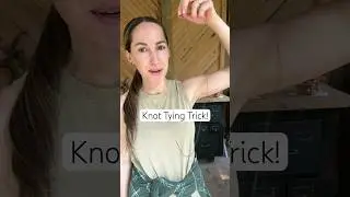 Knot tying trick! The Quilters Knot 🪢 #sewinghacks