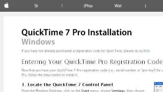 How-To Install Quicktime Pro Outside Of Control Panel