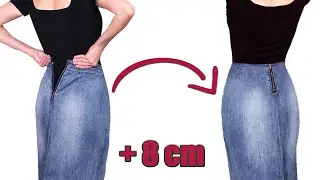 A clever way to upsize a skirt easily and quickly - for beginners!