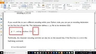 Character Encoding of Python Source Code