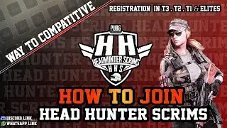 HOW TO REGISTER IN FREE SCRIMS T3 TO ELITES SCRIMS | HEAD HUNTER 
