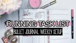 Running Task List Weekly Bullet Journal Setup