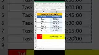 Calculation (sum) of Time in excel😉😀