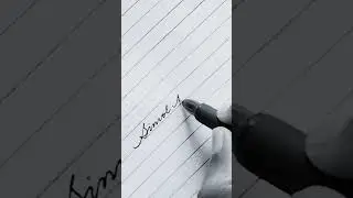 Beautiful name Simol Murmu in cursive writing #shorts