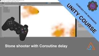 29 Stone shooter with Coroutine delay in Unity
