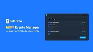 Control Your Game's Custom Events with Event Manager! | ByteBrew