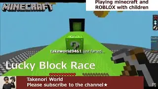 Playing Lucky Block Race  in Minecraft Marketplace