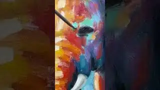 A very simple but at the same time effective painting for the interior