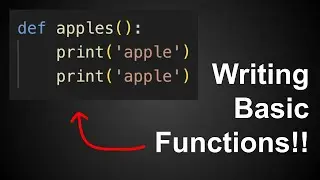 Writing Functions in Python For Absolute Beginners (Python From Zero To One - Part 10)