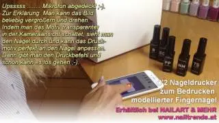 O'2 mobiler Nageldrucker für künstliche Fingernägel