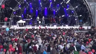 People attend open-air concert on XI International Jazz Festival 