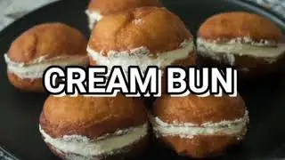 YUMMY CREAM BUN || EGGLESS|| WITHOUT OVEN