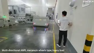 Multi-directional AMR, mecanum wheels, heavy load
