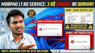 Morpho L1 RD Service Error Solution | -2 Received empty response from server | Init Process failed