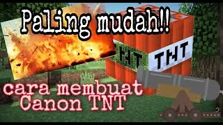 Minecraft tutorial. Cara paling mudah membuat Cannon/Meriam TNT